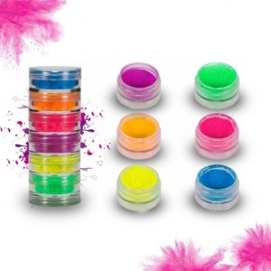 Kit 6 Sombra Neon em pó 4 g