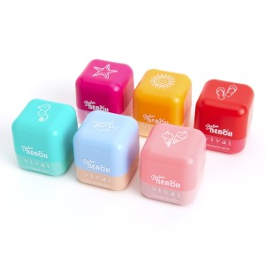 Kit 6 Hidratante Labial Lip Balm Beach Vivai