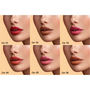 Kit 6 Batom Líquido Velvet Aveludado Dalla