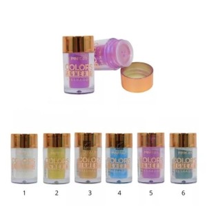 Kit 6 Glitter Pigmento Eyeshadow Pink 21