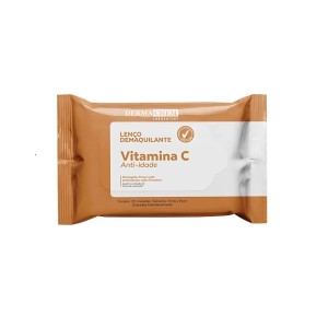Lenço Demaquilante Vitamina C Anti-idade Dermachem com 25 unidades