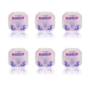 Kit 6 Makeup Blender Kit com 4 Esponjas Mahav