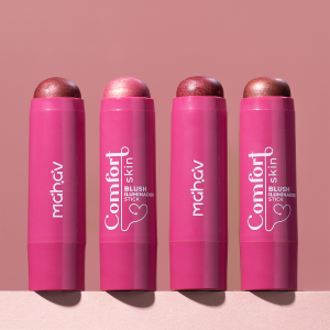 Kit 4 Blush Iluminador Stick Bastão Comfort Mahav 