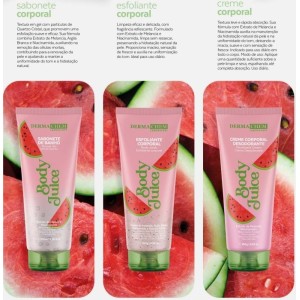 Kit 3 Skin Care Melancia Body Juice Dermachem