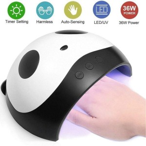 Cabine Led Uv 36w Digital Gel Acrígel Unhas Panda Bi-volt