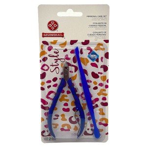 Alicate para Cutículas e Espátula Dupla Style Mundial
