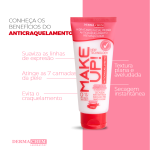 Box 6 Hidratante Facial Primer Anticraquelamento Dermachem 100 G