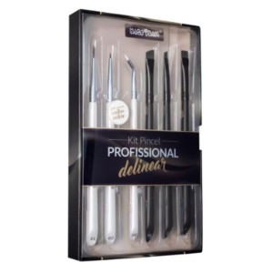 Kit Pincel Profissional para Delinear Macrilan WB700 c/6