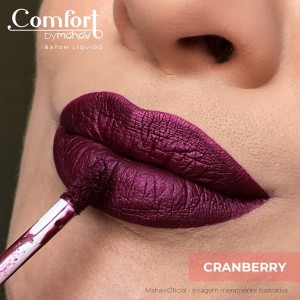 Batom Líquido Comfort Mahav Cranberry