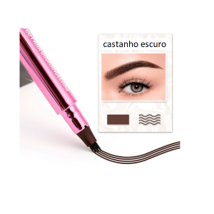 Caneta Tattoo para Sobrancelha Castanho Escuro Vivai