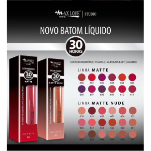 Batom Líquido Matte Nude 30H Cor 666 Max Love