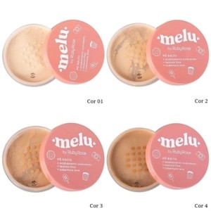 Box 24 Pó Facial Solto Melu Ruby Rose