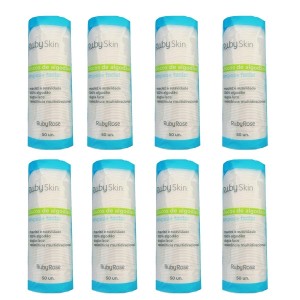 Kit 8 Discos de Algodão Ruby Skin Ruby Rose