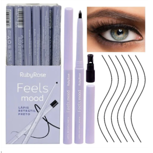 Box 24 Lápis Retrátil Feels Mood Preto Ruby Rose