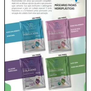 Box 50 Máscara Facial Hidroplástica Phállebeauty 10 ml