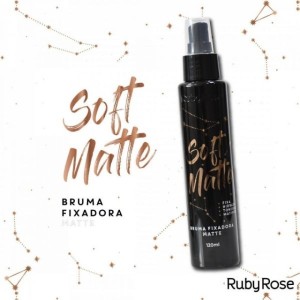 Kit 6 Bruma Fixadora Soft Matte Ruby Rose 120 ml
