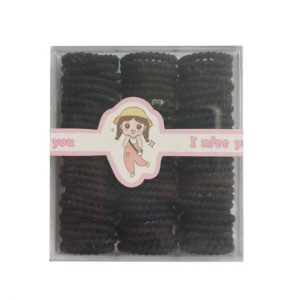 Elástico de Cabelo Preto c/ 90 unidades