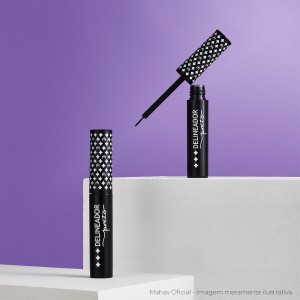 Kit 12 Delineador Líquido Preto Mahav