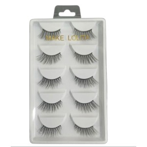 Cílios Postiços Cantoneira c/ 5 pares ML-238