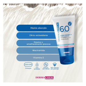 Kit 2 Protetor Solar FPS 50 e FPS 60 Sun Dermachem