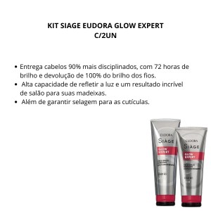 Combo Glow Expert Siàge Shampoo e Condicionador Eudora